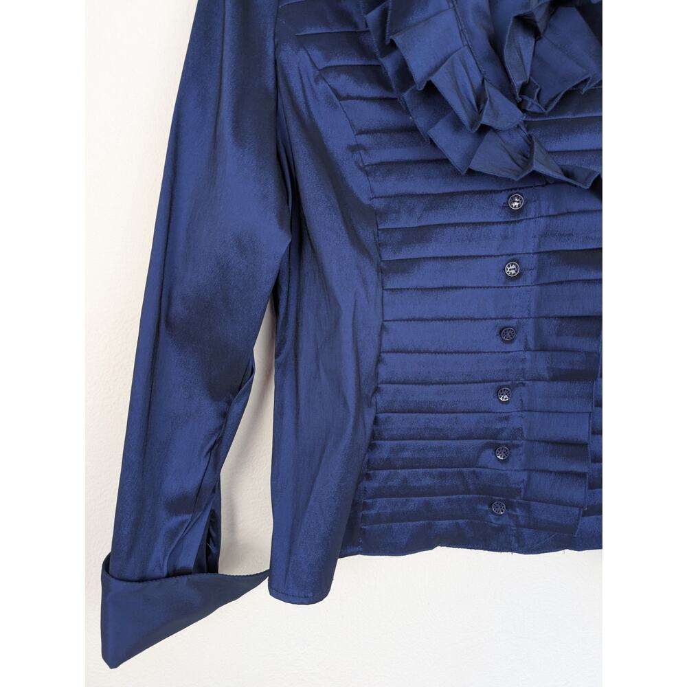 Samuel Dong Blazer Jacket Evening Formal Pleated … - image 3